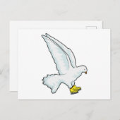 Taubeneis Skaten Ice Skate Postkarte (Vorne/Hinten)