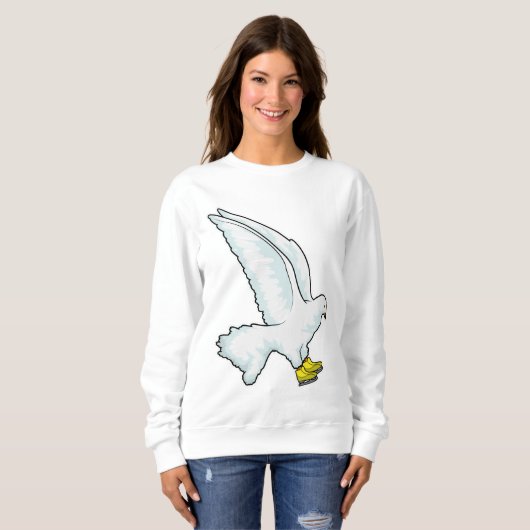 Taubeneis Skaten Ice Skate Sweatshirt (Vorne ganz)