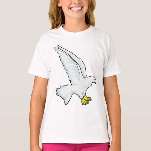 Taubeneis Skaten Ice Skate T-Shirt (Vorderseite)