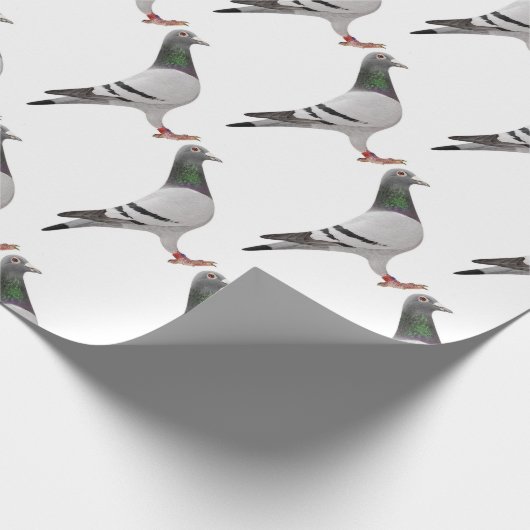Taubenentwurf Geschenkpapier (Ecke)