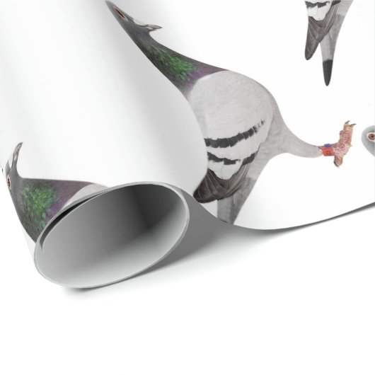 Taubenentwurf Geschenkpapier (Rolleneckpunkt)