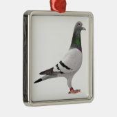 Taubenentwurf Silbernes Ornament (Rechts)