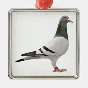 Taubenentwurf Silbernes Ornament