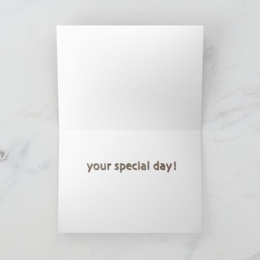 Taubenfeierkarte Karte (Innenseite)