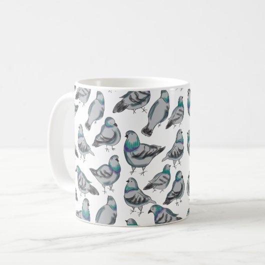 Taubenfestung Kaffeetasse (Vorderseite Links)