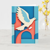 Taubenflug mit Pergament Karte (Gelbe Blume)