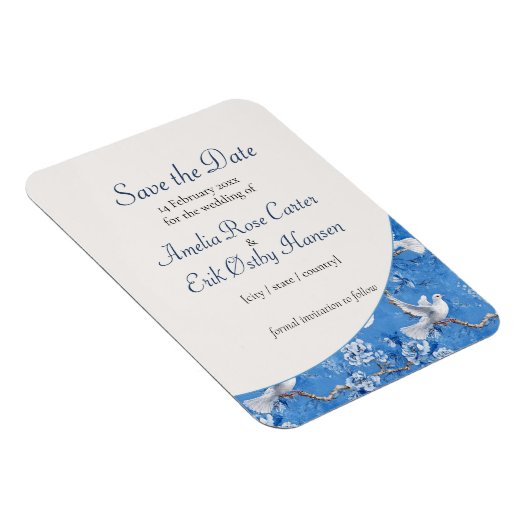 Taubenflüster, Save the Date Magnet (Rechte Seite)