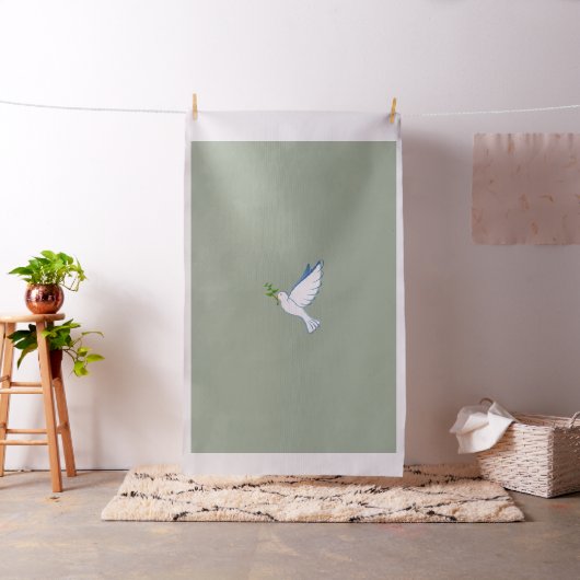 Taubenfriedung mit Olivenzweig Stoff (Beispiel)