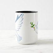 Taubenfriedung mit Olivenzweig Tasse (Zentrum)