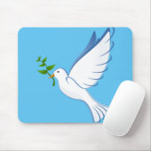 Taubenfriedung-Olivenzweig Mousepad (Mit Mouse)