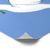 Taubenfriedung Olivenzweig Poster (Ecke)