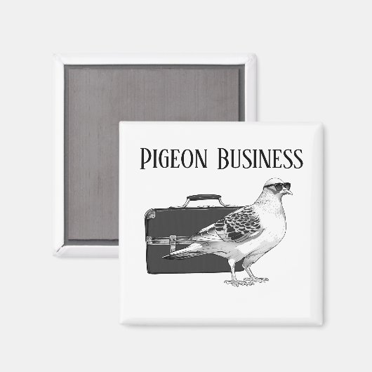 Taubengeschäft (kein Rucksack) Magnet (Vorderseite/Rückseite)