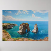 Taubengestein, Beirut - Küstenstädlichkeit Poster (Vorne)