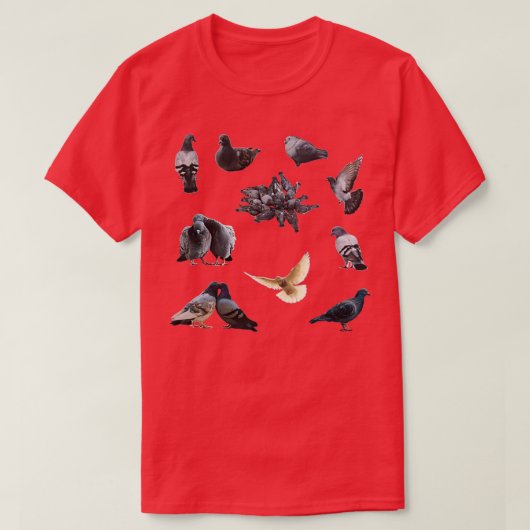 Taubenheftpackung T-Shirt (Design vorne)