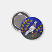 Taubenillustration Magnet (Vorderseite/Rückseite)