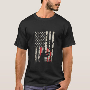 Taubenjagd Vater US Flag Jäger Tank Top