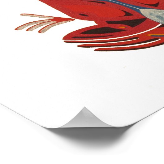 Taubenjunge Poster (Ecke)