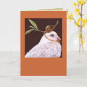 Taubenkarte (Olivia) Karte (Gelbe Blume)