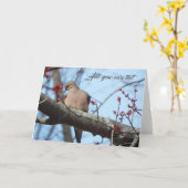 Taubenkarten Karte (Gelbe Blume)