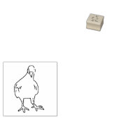 Taubenkautschuk-Briefmarke, Stadtvogel Gummistempel (Stempel)