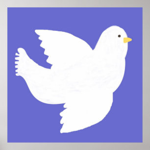 Taubenmalerei Poster