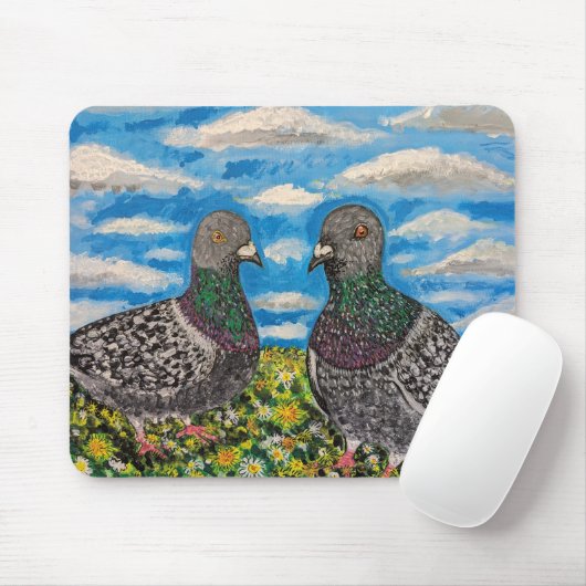 Taubenmauspad Mousepad (Mit Mouse)