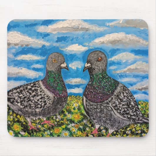 Taubenmauspad Mousepad (Vorne)