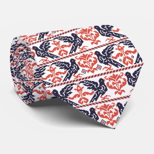 Taubenmuster Krawatte (Gerollt)