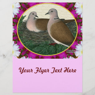 Taubennest und Blume Flyer