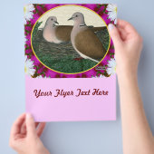 Taubennest und Blume Flyer (Hand)