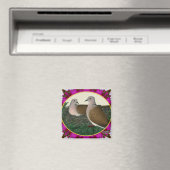 Taubennest und Blume Magnet (In Situ (Geschirrspüler))