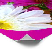 Taubennest und Blume Poster (Ecke)