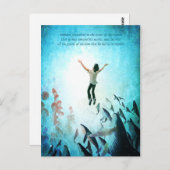 Taubenozean Postkarte (Vorne/Hinten)