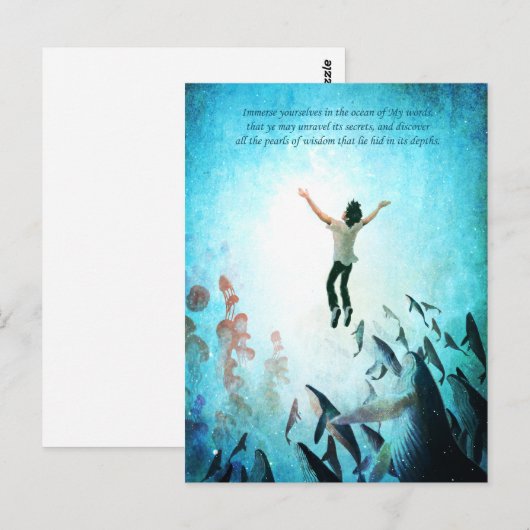 Taubenozean Postkarte (Vorne/Hinten)