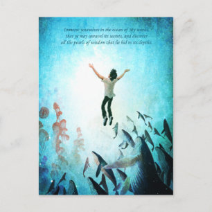 Taubenozean Postkarte