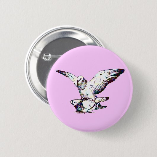 Taubenpaarung Button (Vorne & Hinten)