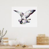 Taubenpaarung Poster (Küche)