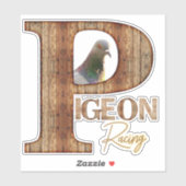 Taubenrennen Aufkleber (Blatt)