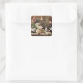 Taubenschlag Quadratischer Aufkleber (Tasche)