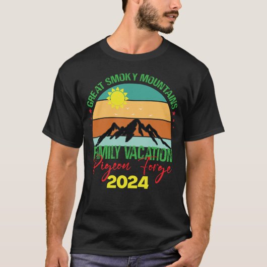Taubenschmiede Große Smoky-Berge Familienurlaub T-Shirt (Vorderseite)