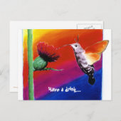 Taubenschwänzchen Postkarte (Vorne/Hinten)