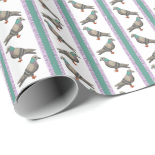 Taubenstreifen Geschenkpapier