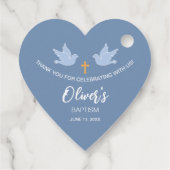 Taubentaufen Geschenkanhänger (Rückseite)