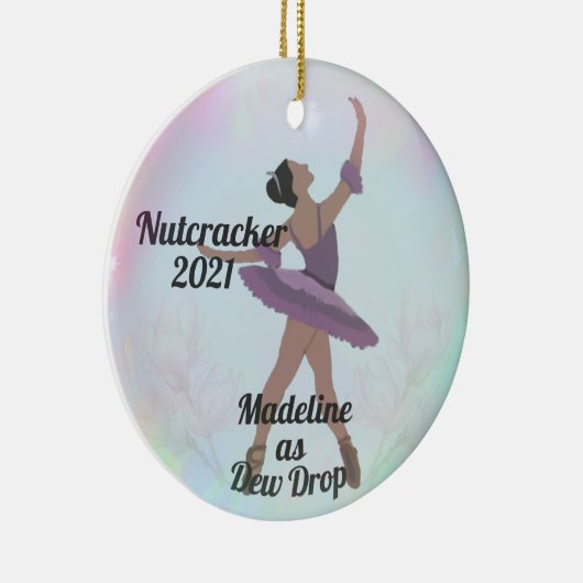 Taubentropfen/Blume Fairy Nutcracker Ornament (Rechts)