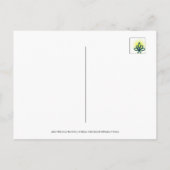 Taubentropfen Wasserrutsche spielerische Natur Postkarte (Rückseite)