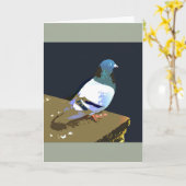 Taubenvogel Karte (Gelbe Blume)