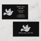 Taubenwort-Typografie-Liebe in den verschiedenen Visitenkarte (Vorne/Hinten)