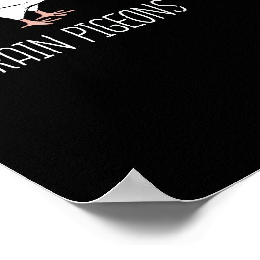 Taubenzucht Racing Gift Men King Pigeon Poster (Ecke)