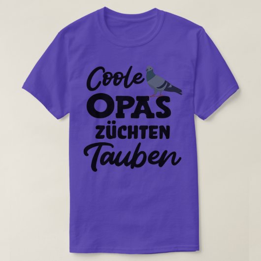 Taubenzüchter tragen coole Großpas T-Shirt (Design vorne)