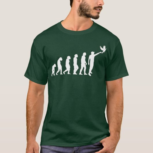 Taubenzüchterzuchttaube Evolution T-Shirt (Vorderseite)